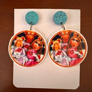 Pigs in Space, Miss Piggy, Muppet Show Earrings